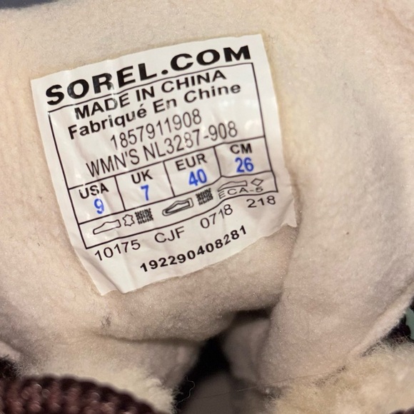 SOREL-Alpine Red Leather Booties women’s size 9 - Picture 10 of 12